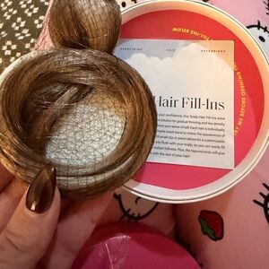 LUXY 16" Ash Brown Scalp Hair Fill-Ins (40g) New, Sealed Remy Hair Extensions